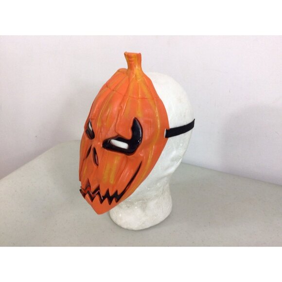 Vintage Halloween Pumpkin Mask Latex Rubber - Picture 5 of 7